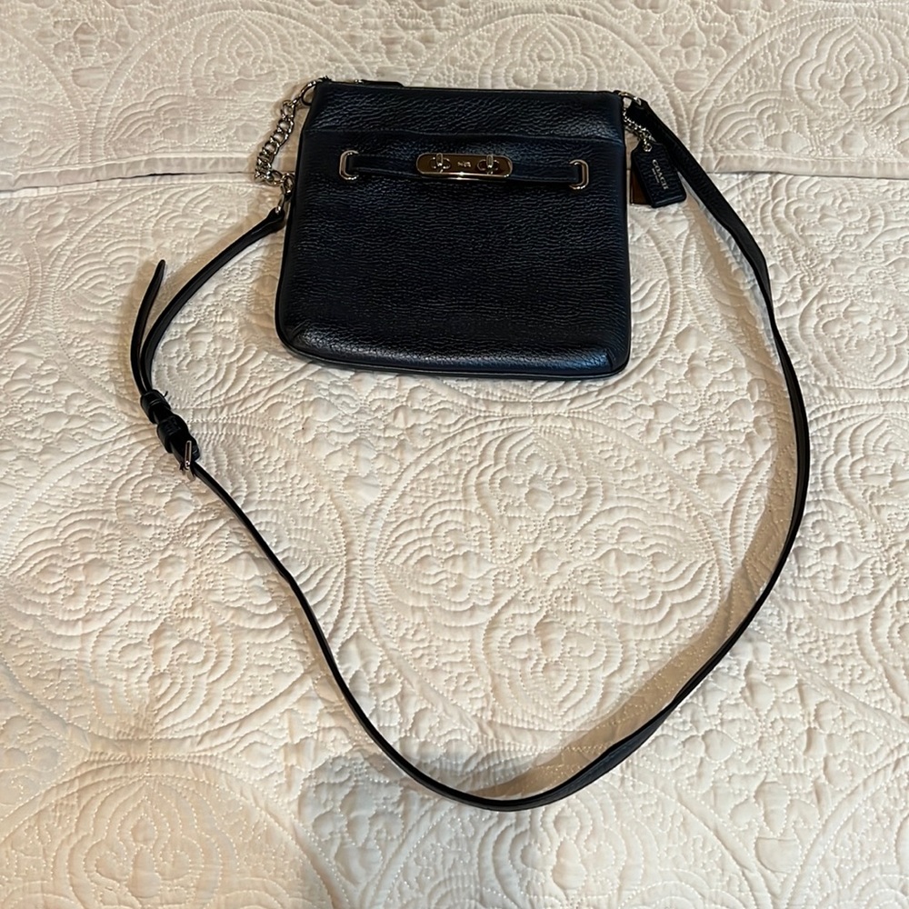 Coach SWAGGER SWING PACK IN POLISHED PEBBLE LEATHER